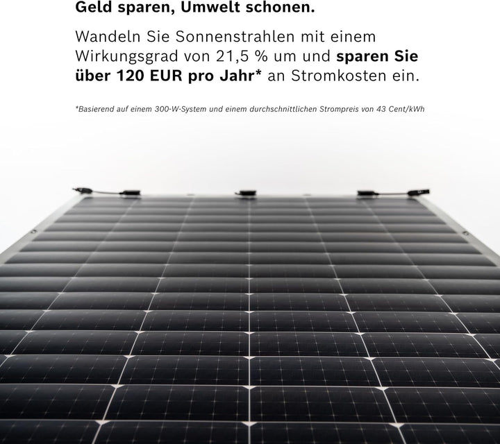 Bosch Solar 4000 P - 300 Watt Modulleistung Balkonkraftwerk mit Plug-and-Play - Ultraleichtes (, 300