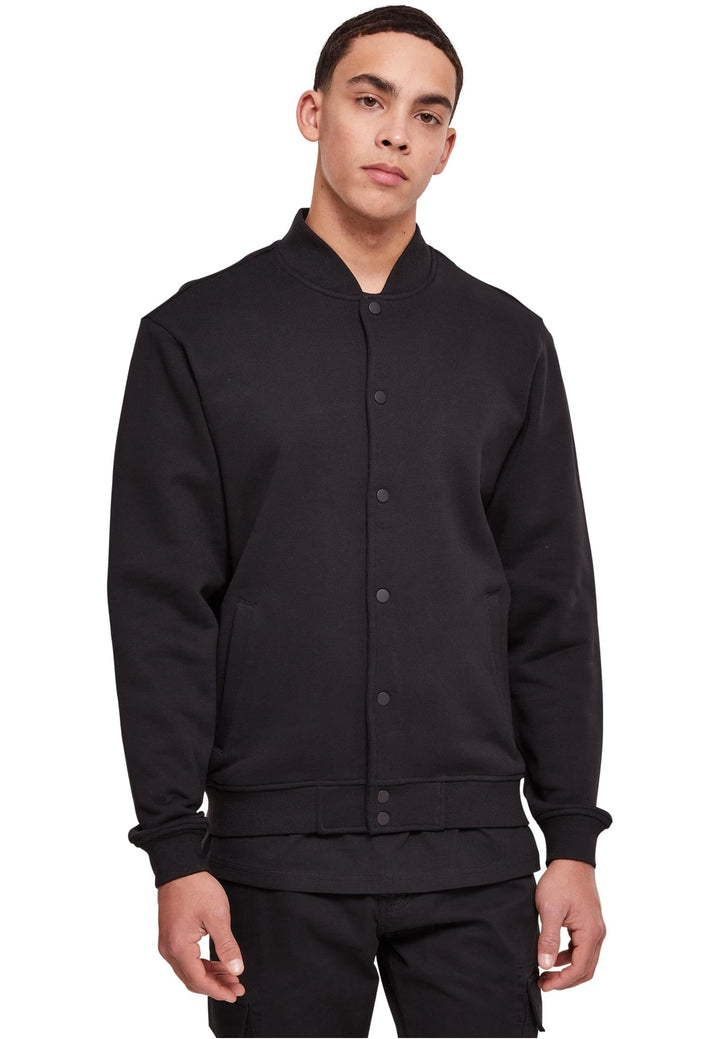 Urban Classics Herren Ultra Heavy Solid College Jacket M Schwarz, M Schwarz