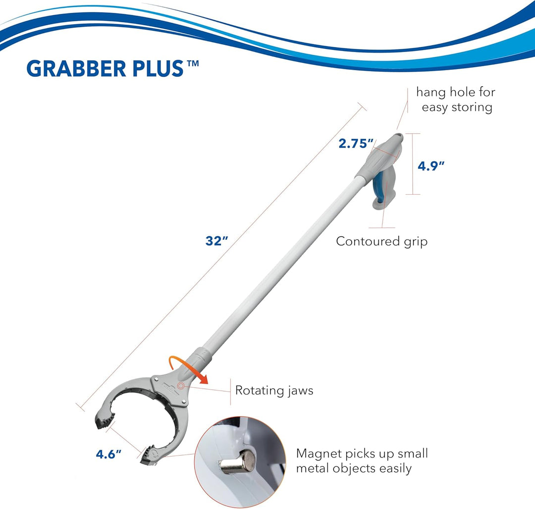 Unger 81,3 cm Greifer Plus Greifzange - Greifwerkzeug & Müllsammler, eingebauter Magnet & ergonomisc