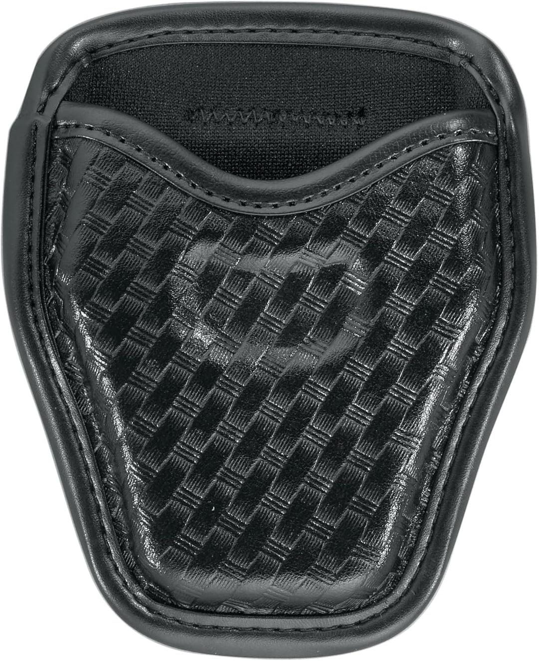 Bianchi AccuMold Elite 7934 Handschellen-Etui mit offener Oberseite für Gürtel Schwarz, Korbgeflecht
