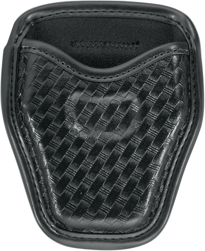Bianchi AccuMold Elite 7934 Handschellen-Etui mit offener Oberseite für Gürtel Schwarz, Korbgeflecht