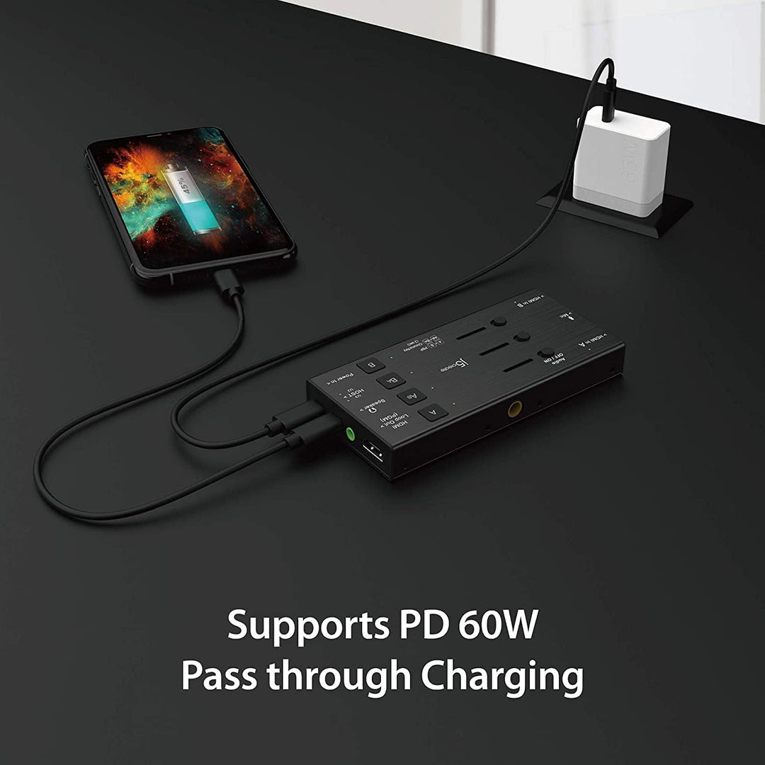 j5create Live-Videoaufnahmekarte - Dual HDMI zu USB-C, unterstützt 1080p 60Hz Video- und Audioaufzei