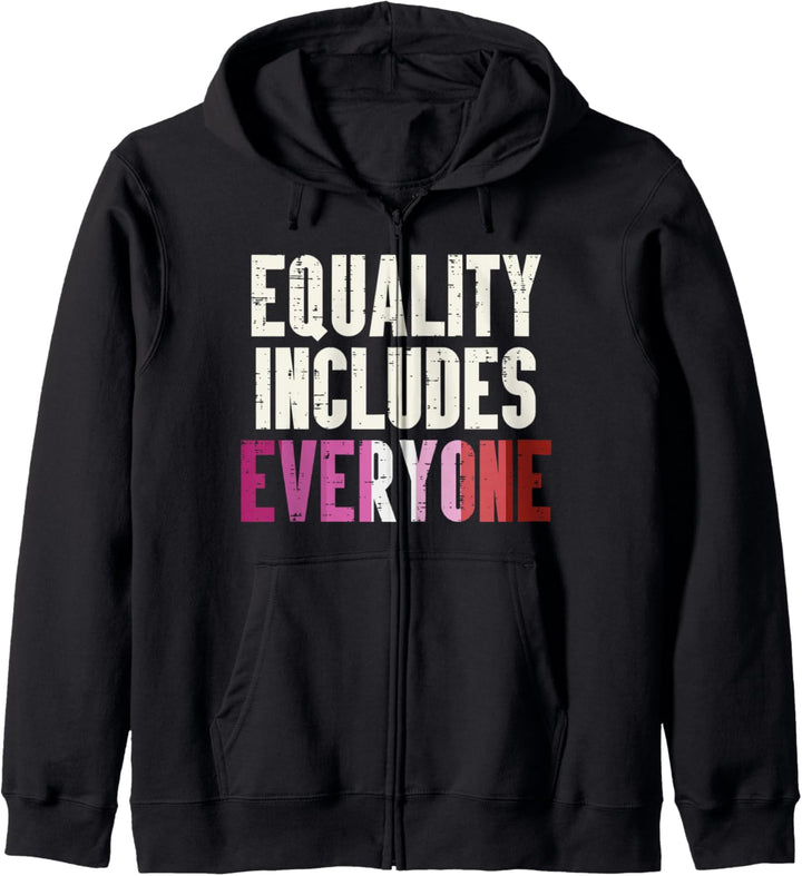 Equality Includes Everyone LGBT Lesbian Flag Gay Pride Kapuzenjacke