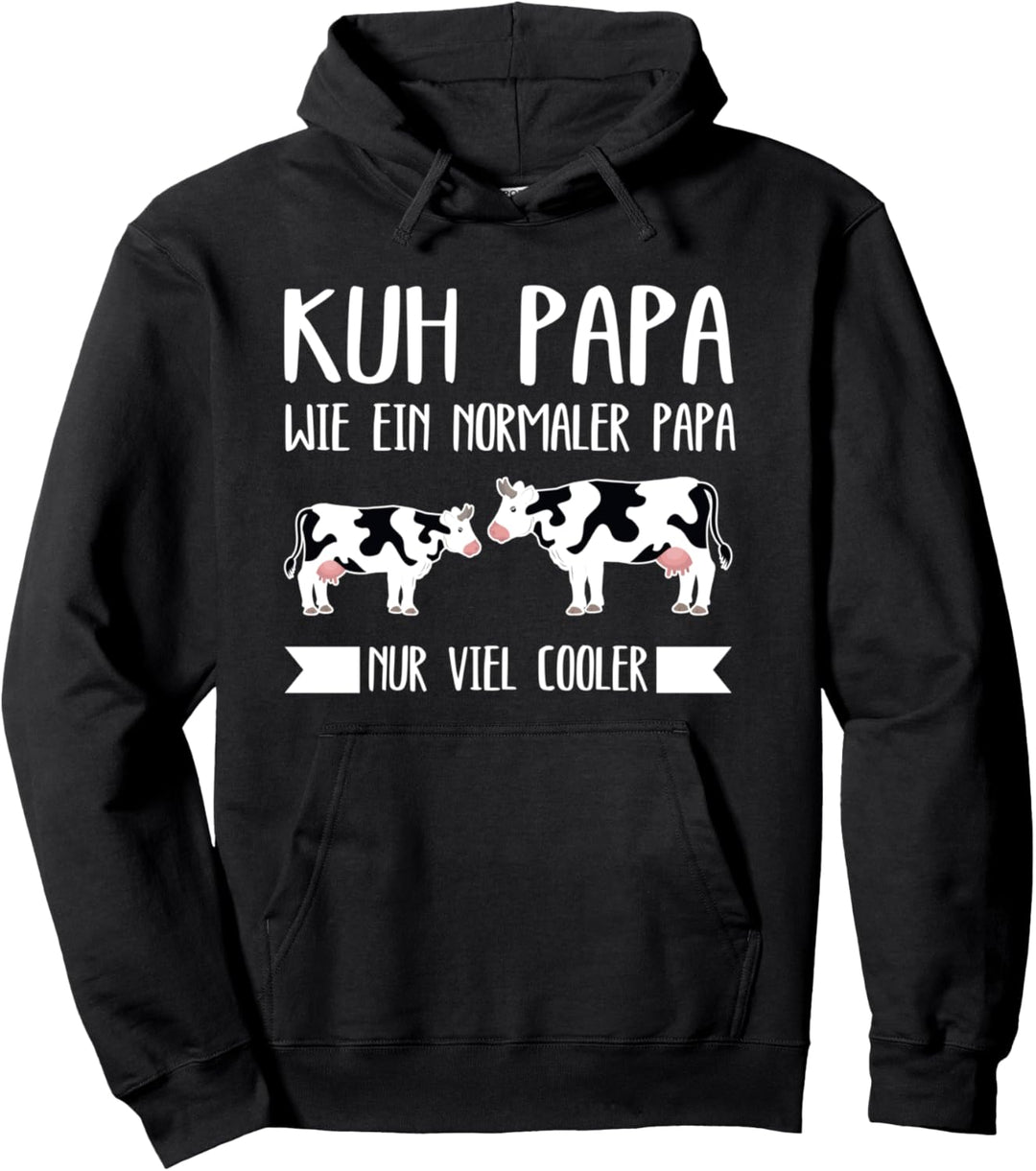 Kuh Papa Kühe Bauer Pullover Hoodie
