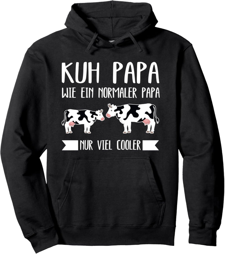 Kuh Papa Kühe Bauer Pullover Hoodie