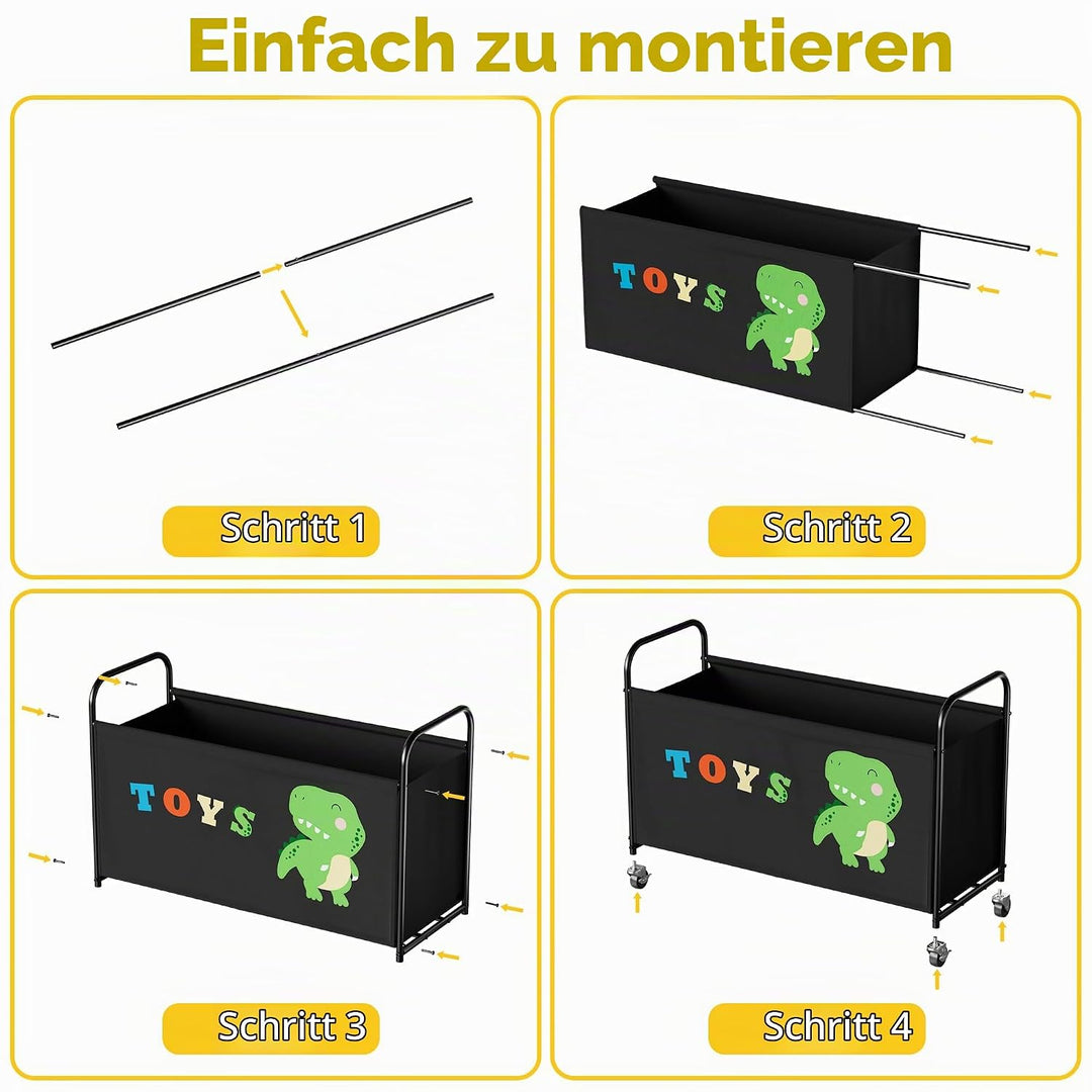 GRANNY SAYS Spielzeugkiste mit Rollen, Extra Gross Aufbewahrungsbox Kinder, Aufbewahrung Kinderzimme