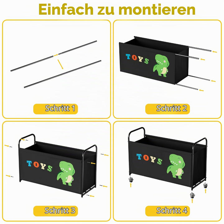 GRANNY SAYS Spielzeugkiste mit Rollen, Extra Gross Aufbewahrungsbox Kinder, Aufbewahrung Kinderzimme