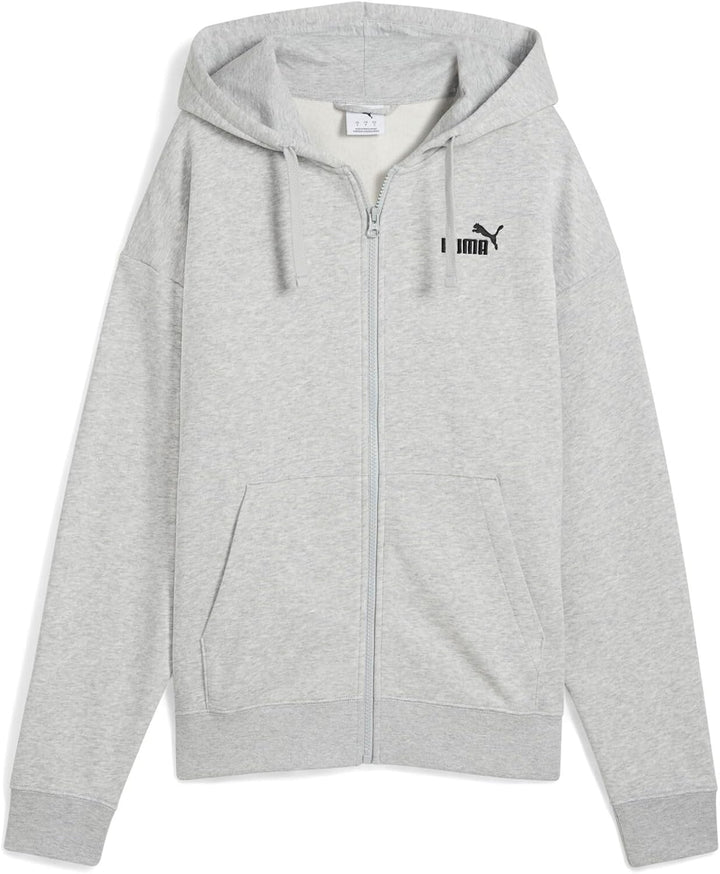 Puma Mädchen ESS Small No. 1 Logo Comfort Full-Zip Hoodie Tr Hooded Sweatshirt (1er Pack) S Light Gr