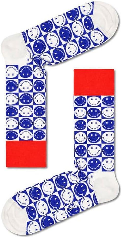 Happy Socks Unisex Smiley Socken, 6 Paar HS471
