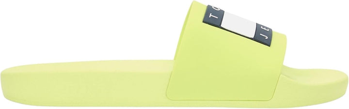 Tommy Jeans Herren Badeschuhe Pool Slide Essential Badelatschen 40 EU Green Lime Essence, 40 EU Gree