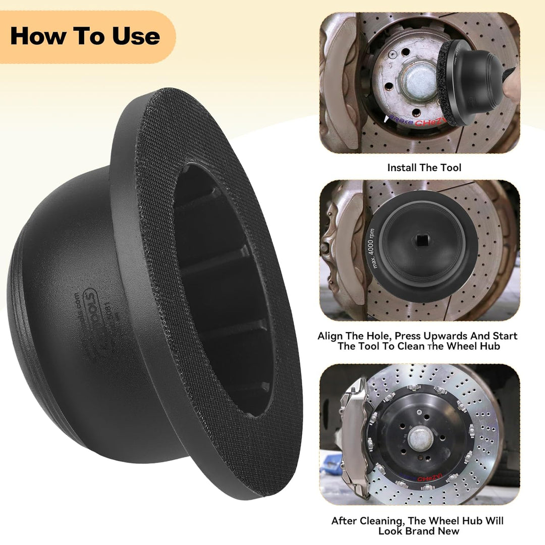 Aluminium Radnabenschleifer, 1/2" Radnaben-Schleifmaschine mit 90mm-150mm Schleifrad, Kugelkopfschle