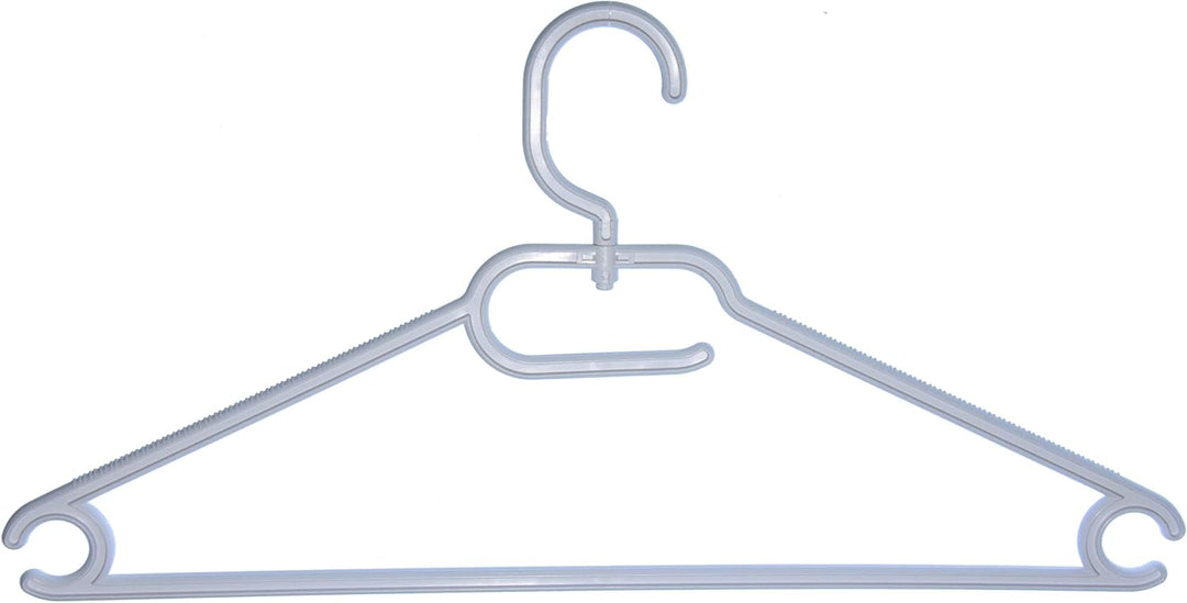 25 STK. Kleiderbügel aus Kunststoff Universalkleiderbügel Farbe weiss ca 41 cm, Weiss
