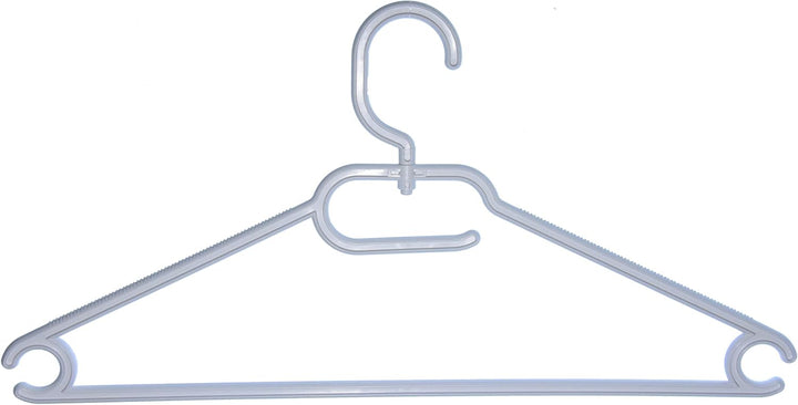 25 STK. Kleiderbügel aus Kunststoff Universalkleiderbügel Farbe weiss ca 41 cm, Weiss