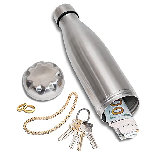 Stash-it Diversion Wasserflasche aus Edelstahl mit verstecktem Platz für diskreter Köder, für Reisen