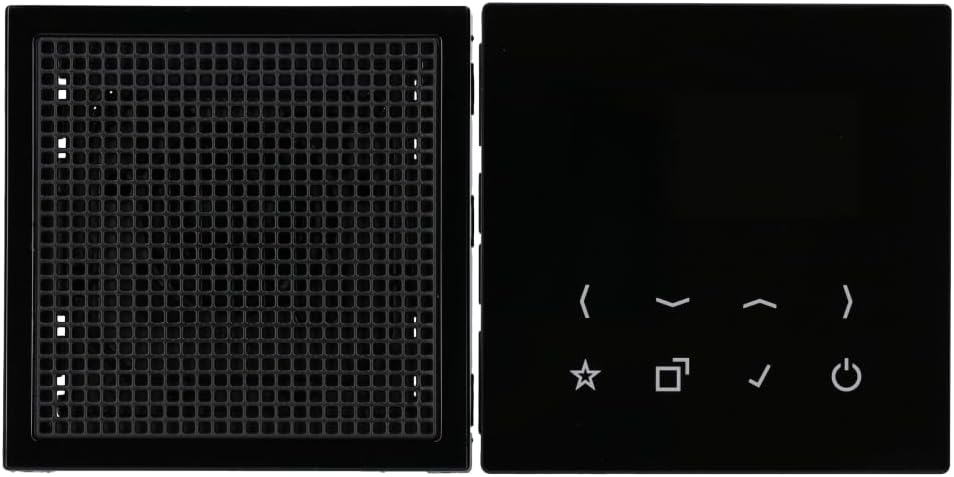 Jung DABLS1SW Smart Radio DAB plus Set Mono mit Lautsprecher Serie LS Schwarz