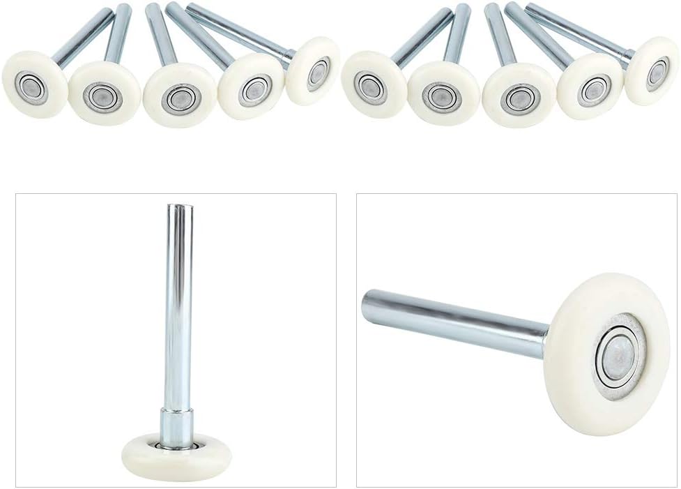 Garagentorrolle 10PCS, Nylon-Türräder Ersatz-Garagenrolle 2'' Vorbau