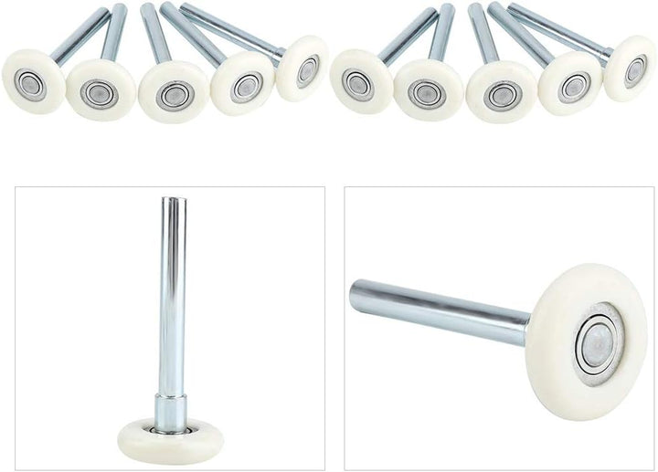 Garagentorrolle 10PCS, Nylon-Türräder Ersatz-Garagenrolle 2'' Vorbau