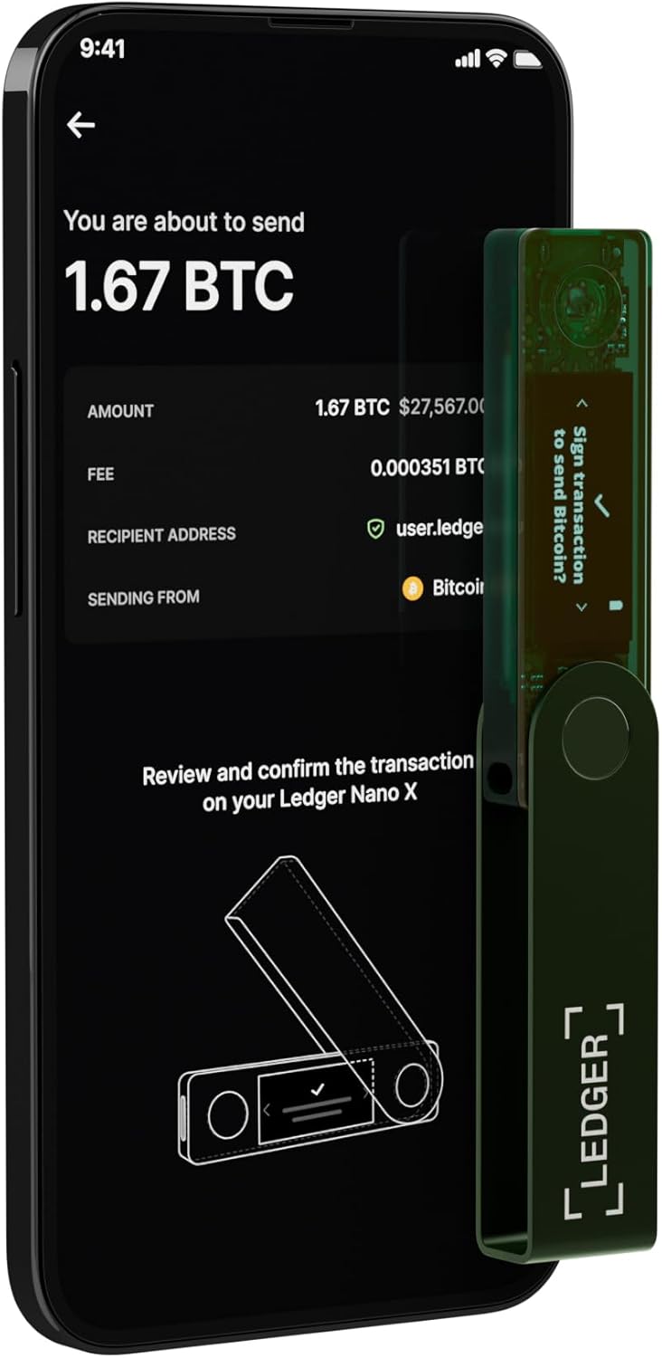 Ledger Nano X – Krypto-Hardware-Wallet – Bluetooth – Die optimale Lösung zum sicheren Kaufen, Verwal