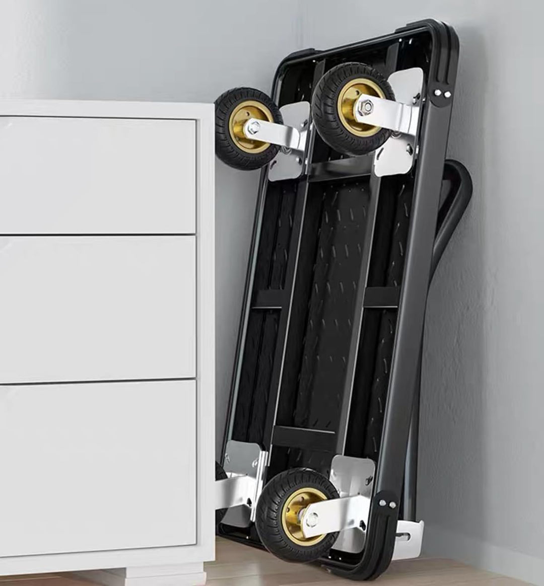 Platform Trucks Industrial Trolley 90x60cm Portable Moving Cart Large Flatbed with Wheels 2200kg. Lo