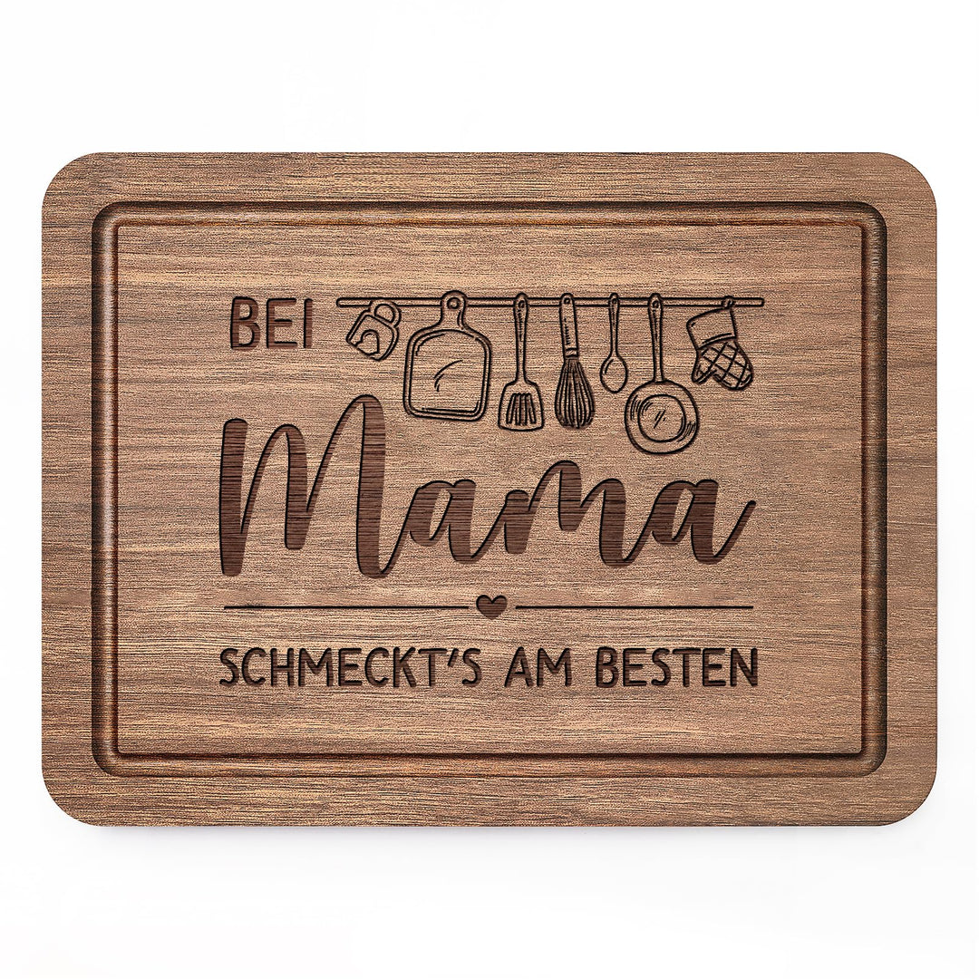 Mama Geschenk, Schneidebrett aus Holz Geburtstagsgeschenk für Mama, Holzschneidebrett aus Massiver A