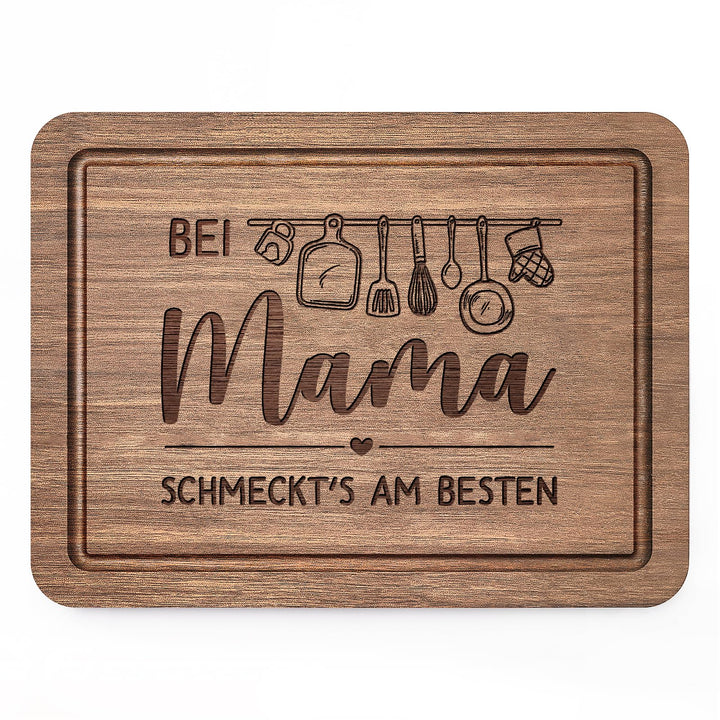 Mama Geschenk, Schneidebrett aus Holz Geburtstagsgeschenk für Mama, Holzschneidebrett aus Massiver A