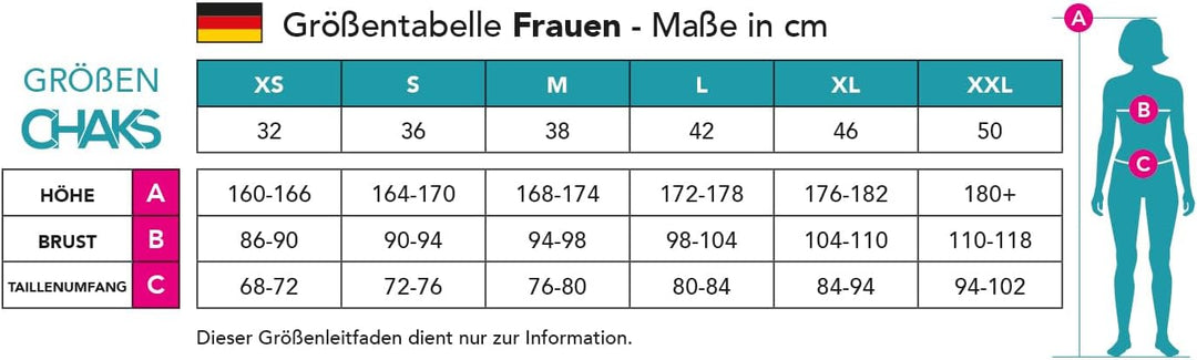 Chaks Damen Kostüm REH Sophie Kleid braun Verkleidung Waldbewohner Fasching Karneval (XS), XS