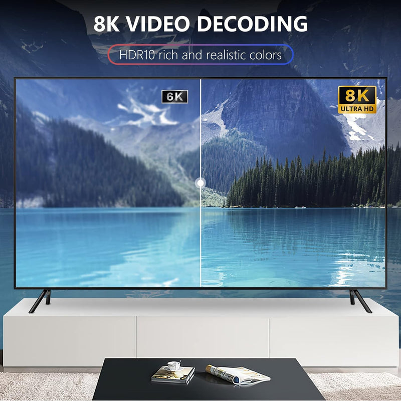 Android TV Box, Android 13.0 Box 4GB RAM 32GB ROM RK3528 Quad-Core Cortex-A53 GPU Mali-450 Support 8