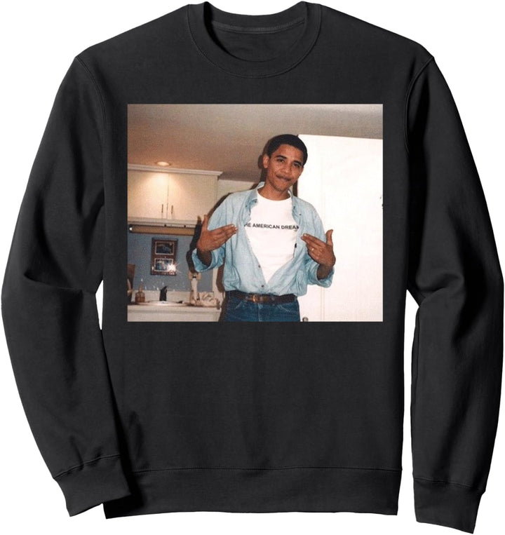 Barack Obama College Retro Jahrgang Jung Obama Sweatshirt