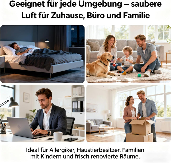 Ersatzfilter Kompatibel Dayette AP303 / AP304 Luftreiniger - 2 Stück 3-in-1 H14 True HEPA mit Hochef