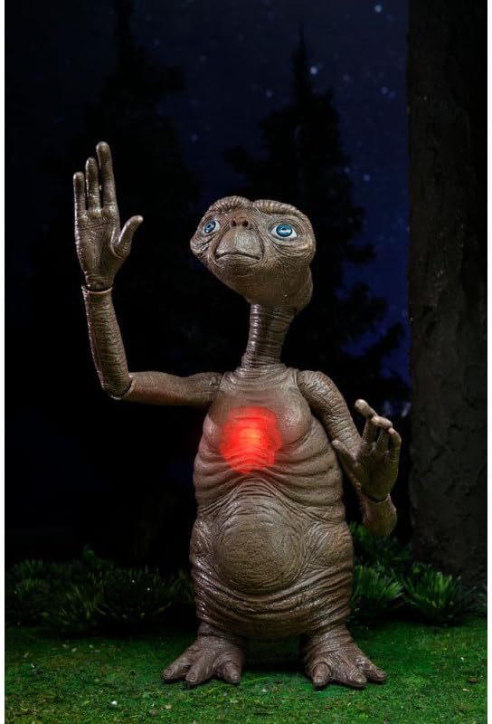NECA E.T.- Der Ausserirdische LED Actionfigur 40th Anniversary Multicolor, aus Kunststoff, batterieb
