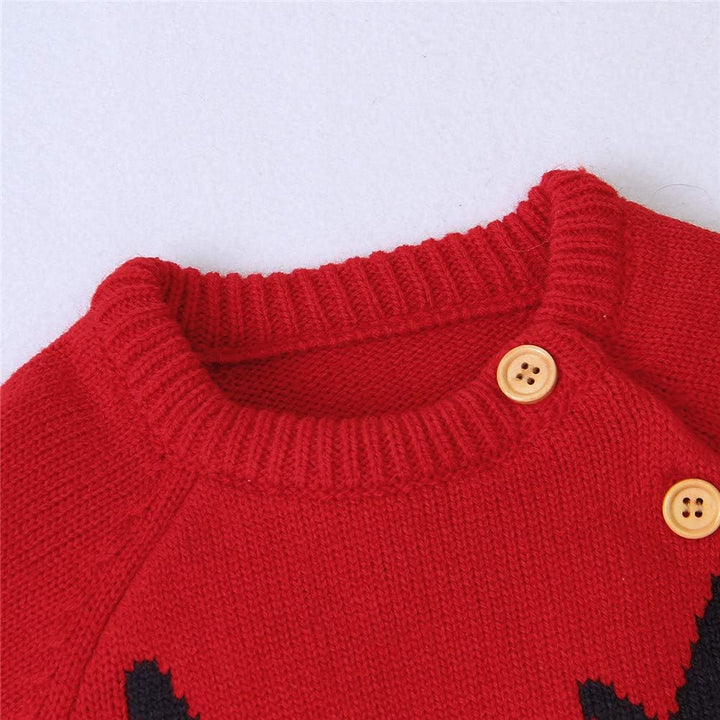 L&amp;ieserram Baby Jungen Mädchen Unisex Stricken Weihnachten Outfits Baby Kleidung Weihnachtsset Babyk