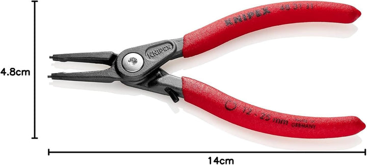 Knipex Präzisions-Sicherungsringzange für Innenringe in Bohrungen mit Überdehnungsschutz grau atrame
