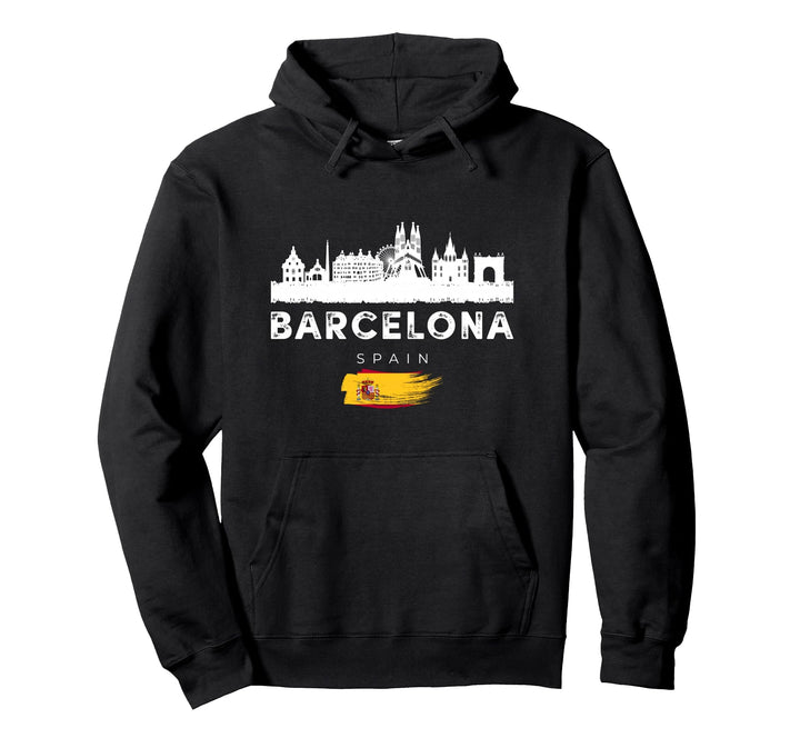 Barcelona Graphic Tees - Novelty T-Shirts & Cool Designs Pullover Hoodie
