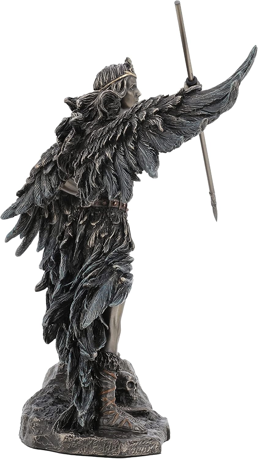 Veronese Design The Morrigan WU77827A4 Statue keltische Phantomkönigin, Göttin der Schlacht, Bronze-