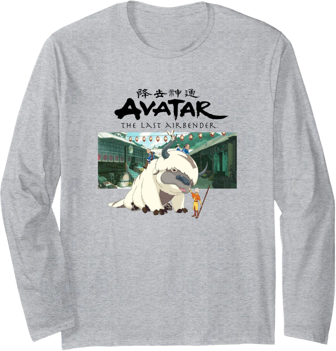 Avatar: The Last Airbender Group Shot City Panel Langarmshirt