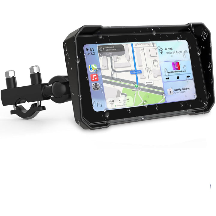 6,3" Motorrad CarPlay & Android Auto Bildschirm, IP67 Ganzkörper Wasserdichter Motorräder Display GP