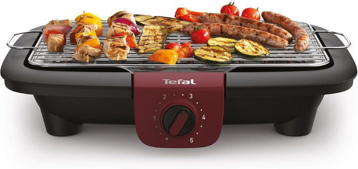 Tefal BG90E5 Easygrill Adjust Elektro- Tischgrill | 2300 Watt | 720 cm² Grillfläche | Einfache Reini
