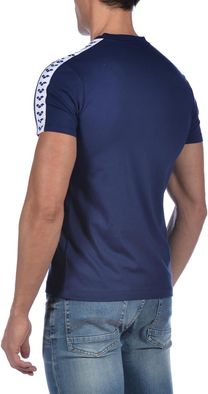 ARENA Unisex Herren Team T-Shirt, Marineblau/Weiss/Marineblau, X-Small