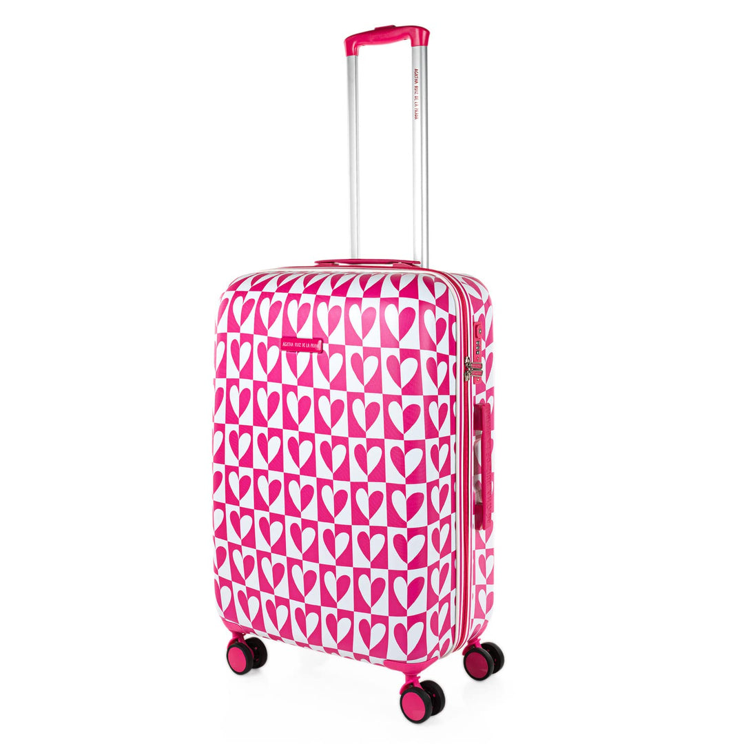 Agatha Ruiz de la Prada - Koffer Mittelgross - Polycarbonat hochwertiger und Stabiler reisekoffer mi