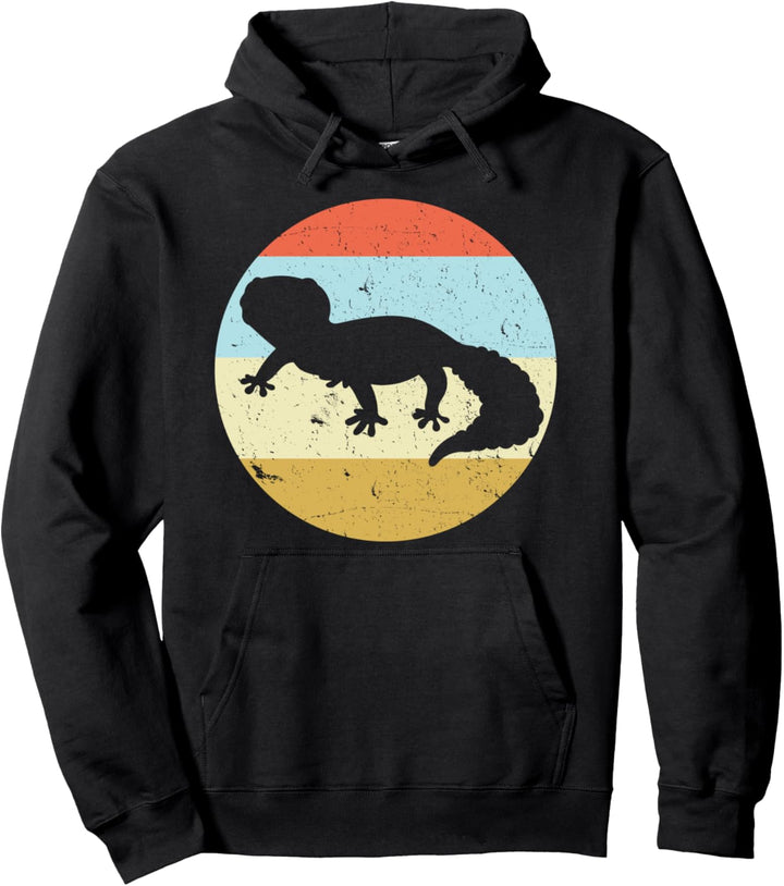 Vintage Leopard Gecko-Grafikkunst Witziger Gecko-Besitzer Pullover Hoodie
