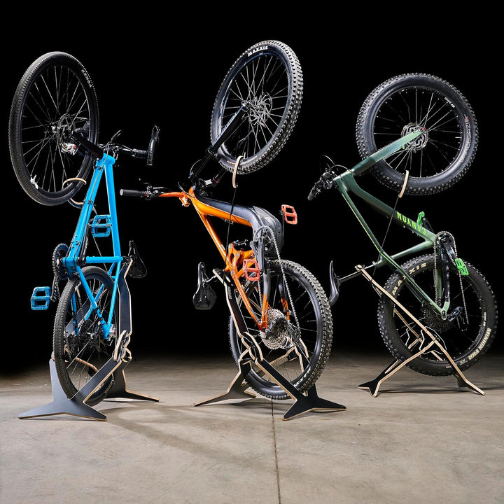 MTB Hopper Vertical Fahrradständer für den Innenbereich – Platzsparender Fahrradhalter für alle Arte