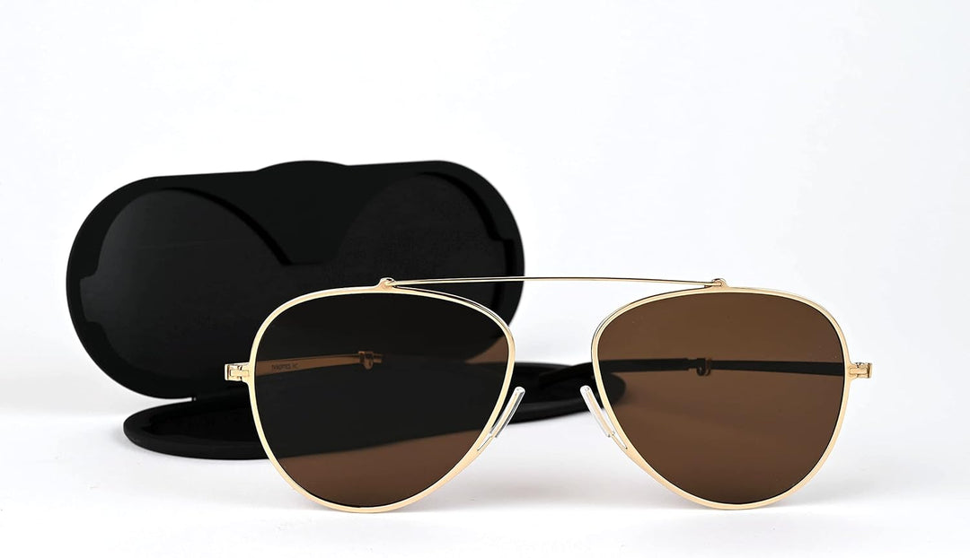 ThinOptics Ultradünne Polarisierte Sonnenbrille – 100% UV-Schutz – Unisex für Damen und Herren, inkl