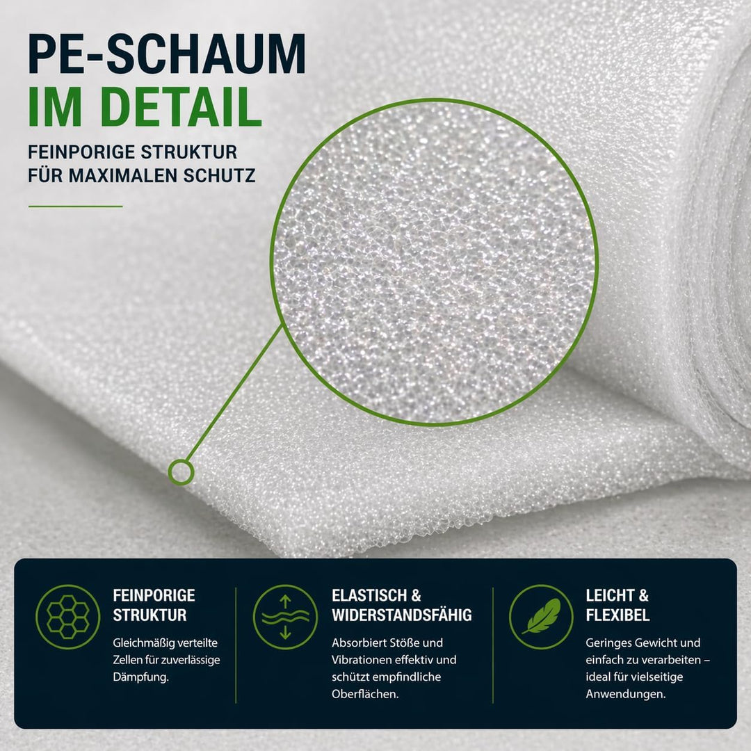 3mm PE Dämmungunterlage Schaumfolie für Laminat (50m²), 50m²
