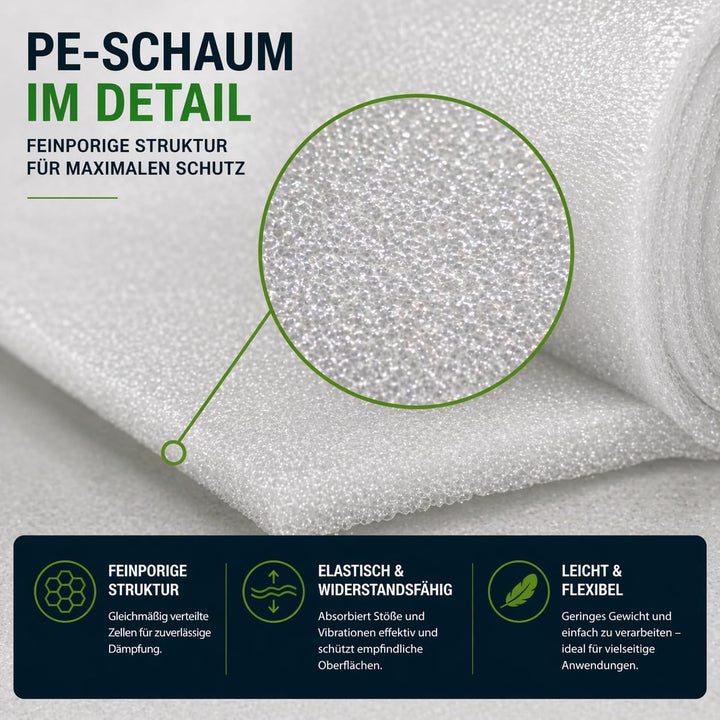 3mm PE Dämmungunterlage Schaumfolie für Laminat (25m²), 25m²