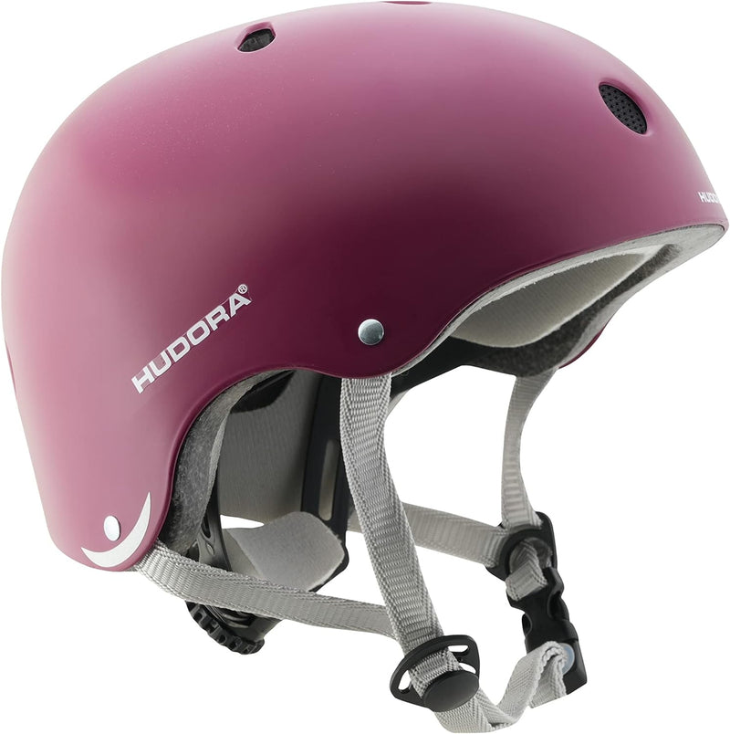 HUDORA Skaterhelm Robuster Kinderhelm - Fahrradhelm mit Air-Vent Belüftungssystem - Grössenverstellb