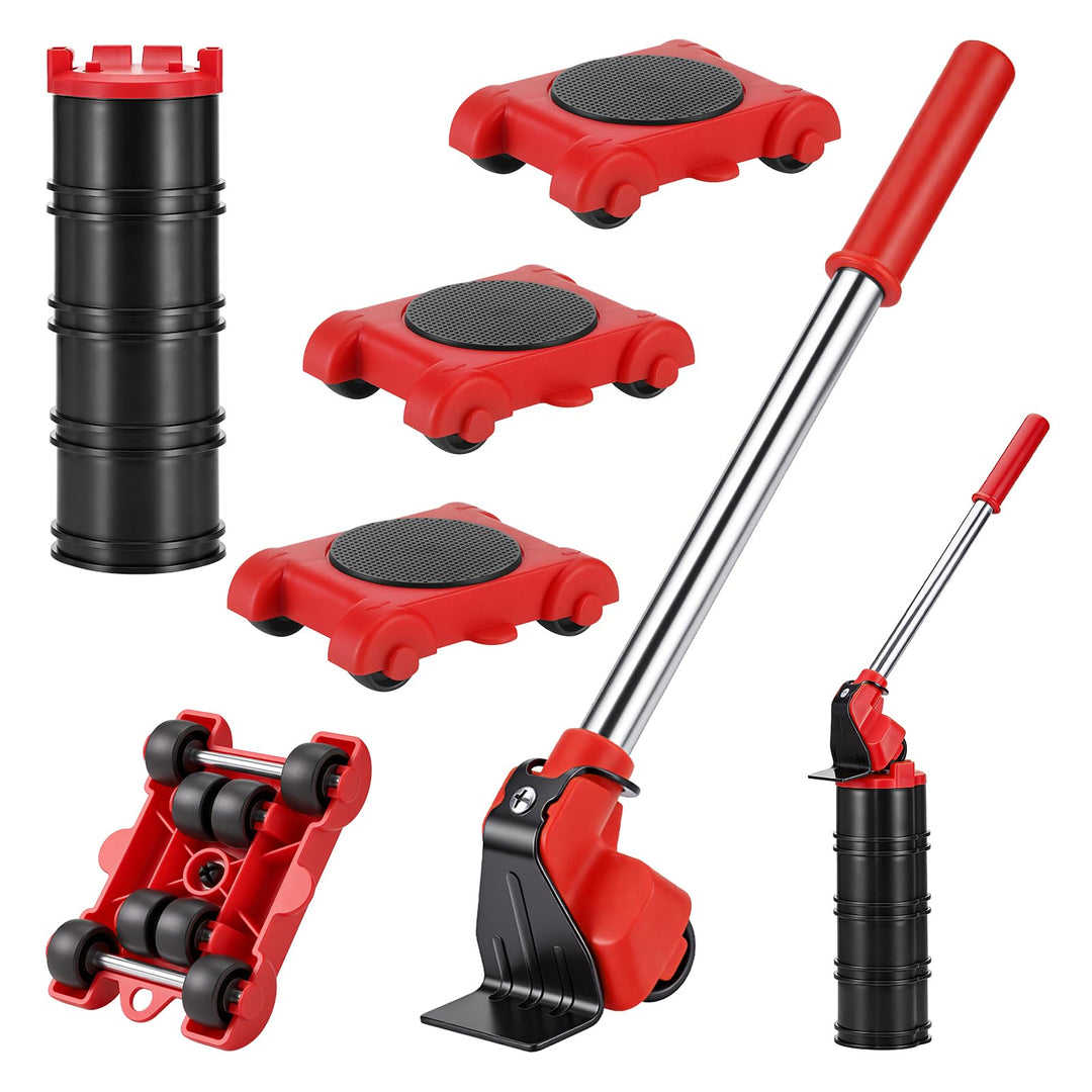 Möbel Transportroller Set, Möbeltransport Set mit 4 Möbelroller und Lastenheber, Möbeltransporter Mö