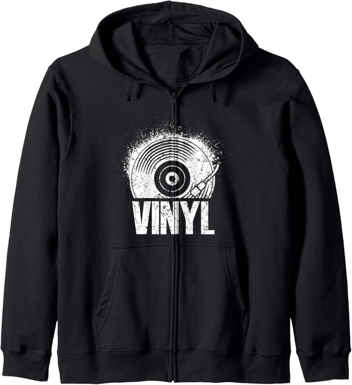 Vinly Plattenspieler Schallplatte Kapuzenjacke