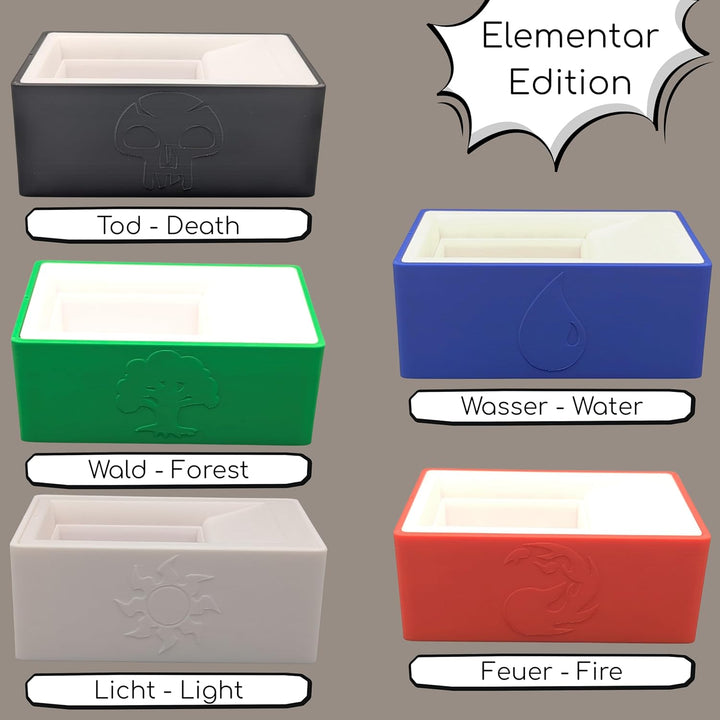 ScanBox für MtG Karten - Elementar Edition - kompatibel mit ManaBox und anderen Scanner-Apps; Schnel