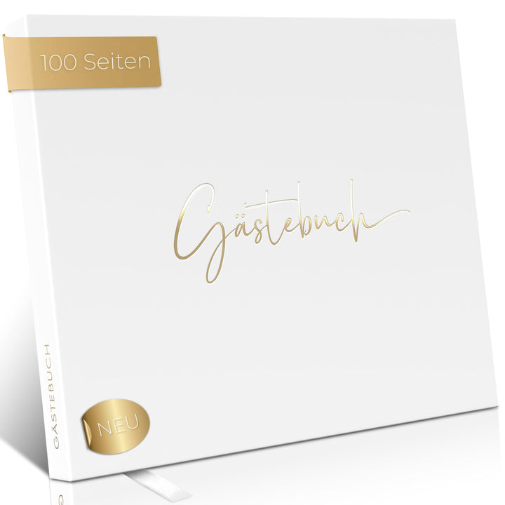 Love Notes Gästebuch Hochzeit, Geburtstag & Jeder Anlass [100 Blanko Seiten] Hochwertiges Gästebuch
