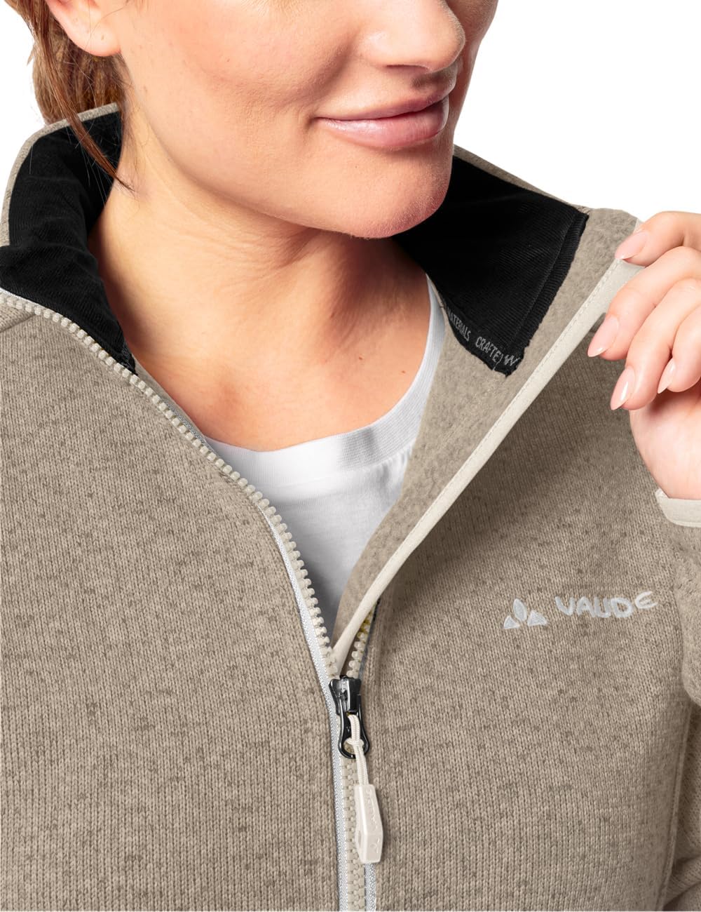 VAUDE Women's Rienza Jacket IV - Fleecejacke Damen, Weiss